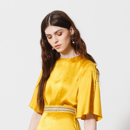 Pure Silk Satin Dress - EMILY LOVELOCK