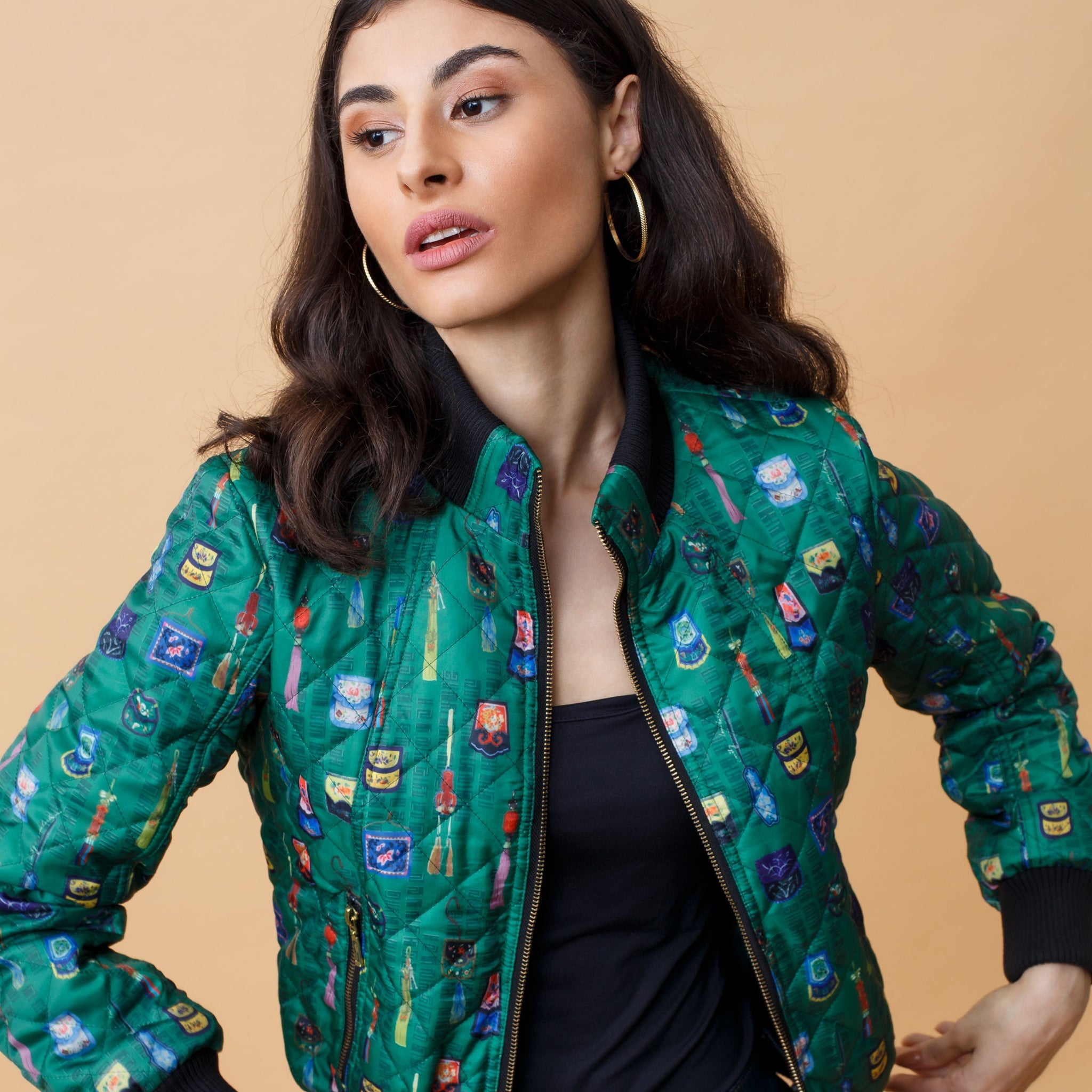 Quilted Technical Bomber – EMILY LOVELOCK