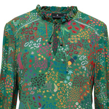 Load image into Gallery viewer, Shirley Blouse - Green Jungle - EMILY LOVELOCK