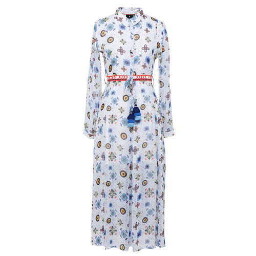 Signature Print Georgette Dress - EMILY LOVELOCK