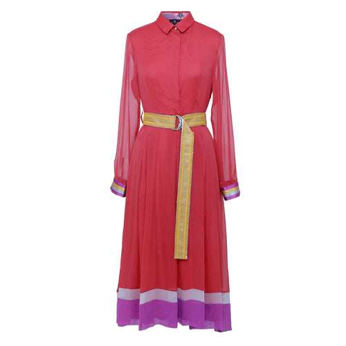 Silk Georgette Shirt Dress - EMILY LOVELOCK