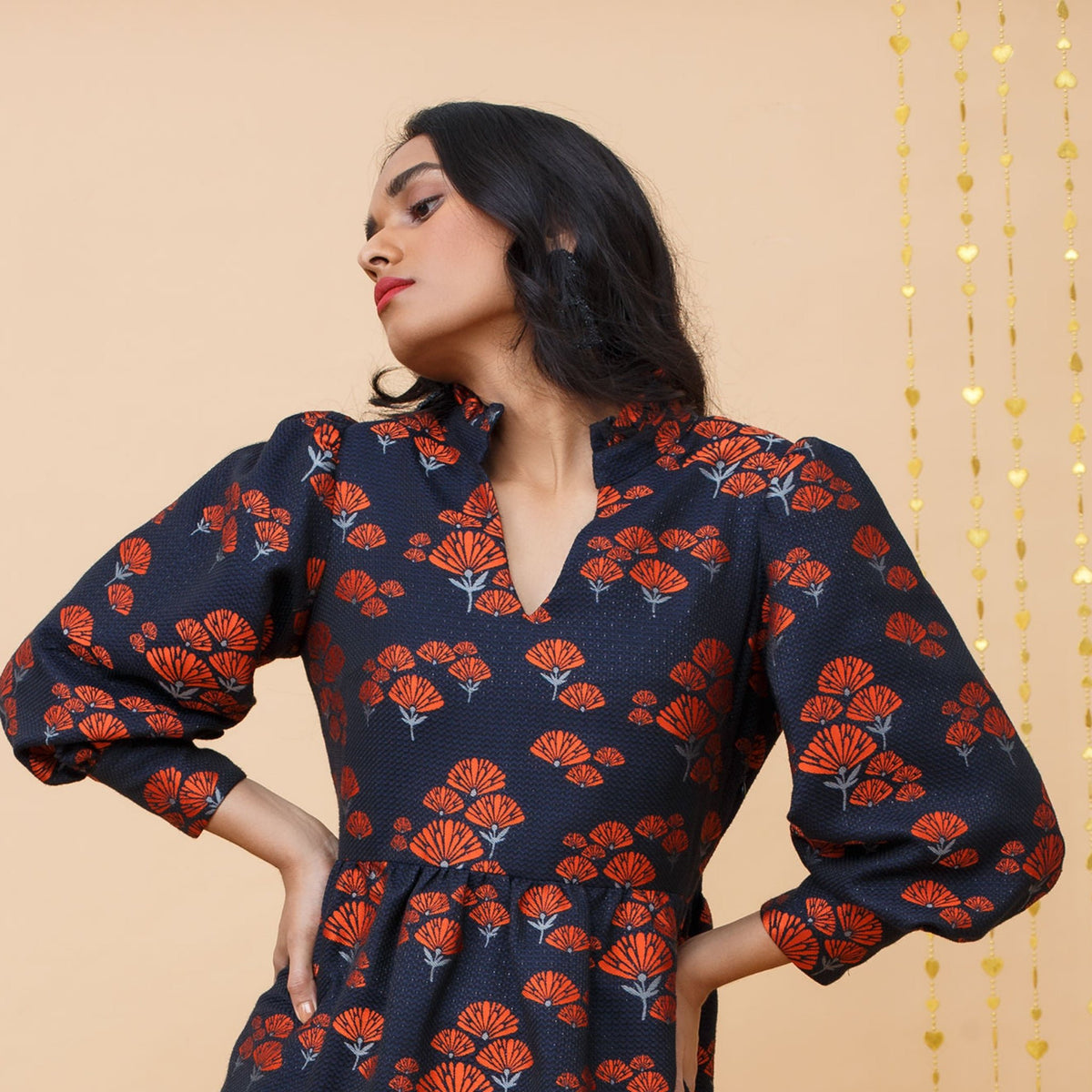 Stella Dress - Orange - EMILY LOVELOCK