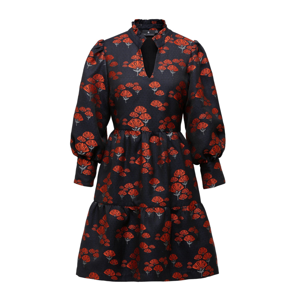 Stella Dress - Orange - EMILY LOVELOCK