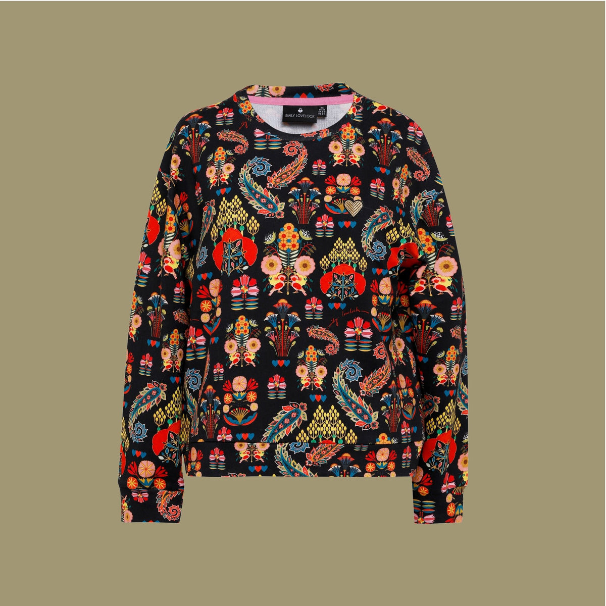 Tessa Sweatshirt - 70s multi - EMILY LOVELOCK