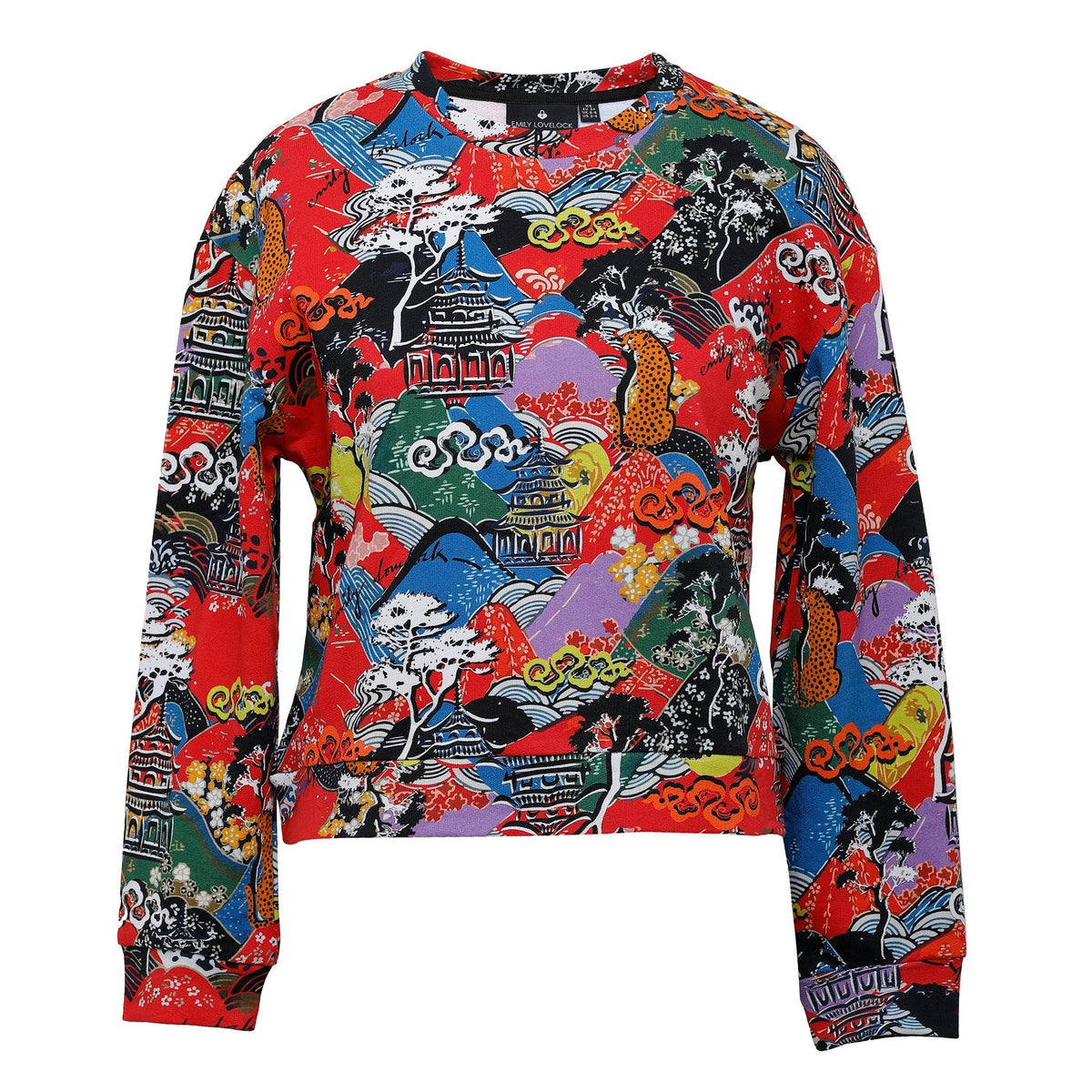 Tessa Sweatshirt - Red - EMILY LOVELOCK
