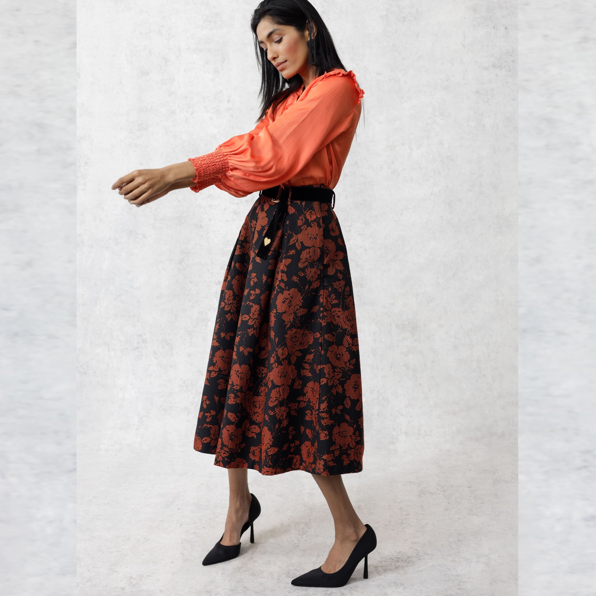 Zelda Skirt - Black - EMILY LOVELOCK